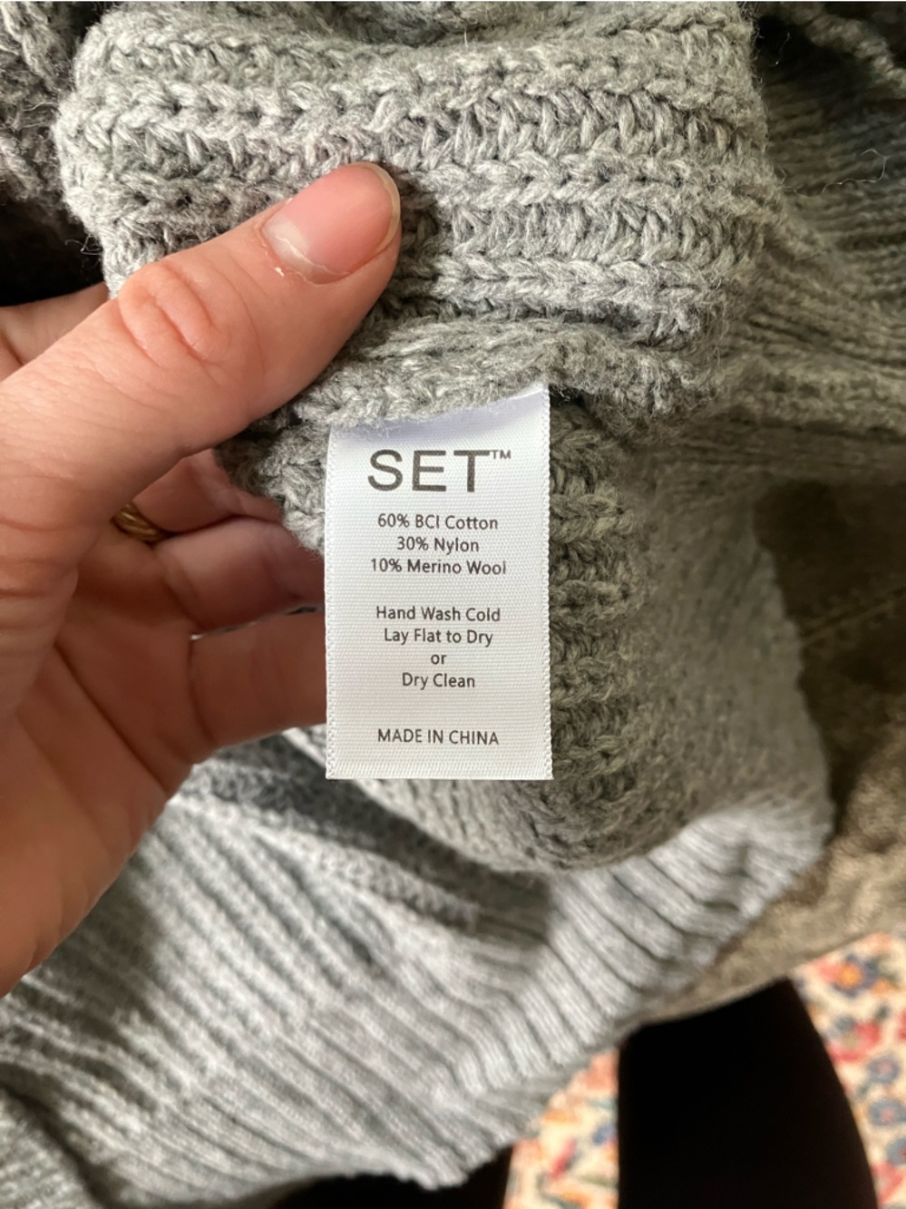 Set Active Quarter Zip Sweater - Picture 3 of 3